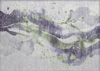 Piper Looms Chantille Abstract ACN1526 Purple Machine Washable Area Rug Scatter Main Image