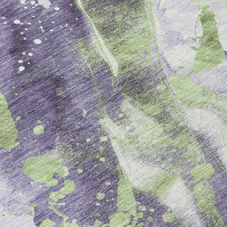 Piper Looms Chantille Abstract ACN1526 Purple Machine Washable Area Rug Swatch Image