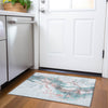 Piper Looms Chantille Abstract ACN1527 Teal Machine Washable Area Rug Scatter Lifestyle Image Feature