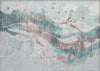 Piper Looms Chantille Abstract ACN1527 Teal Machine Washable Area Rug Scatter Main Image
