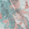 Piper Looms Chantille Abstract ACN1527 Teal Machine Washable Area Rug Swatch Image