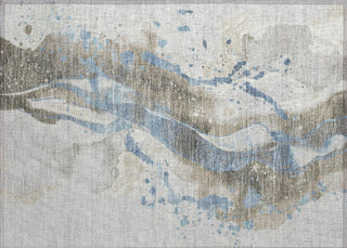 Piper Looms Chantille Abstract ACN1528 Taupe Machine Washable Area Rug Scatter Main Image