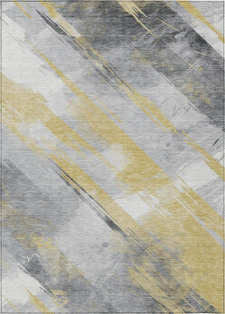 Piper Looms Chantille Stripes ACN1536 Gold Machine Washable Area Rug main image