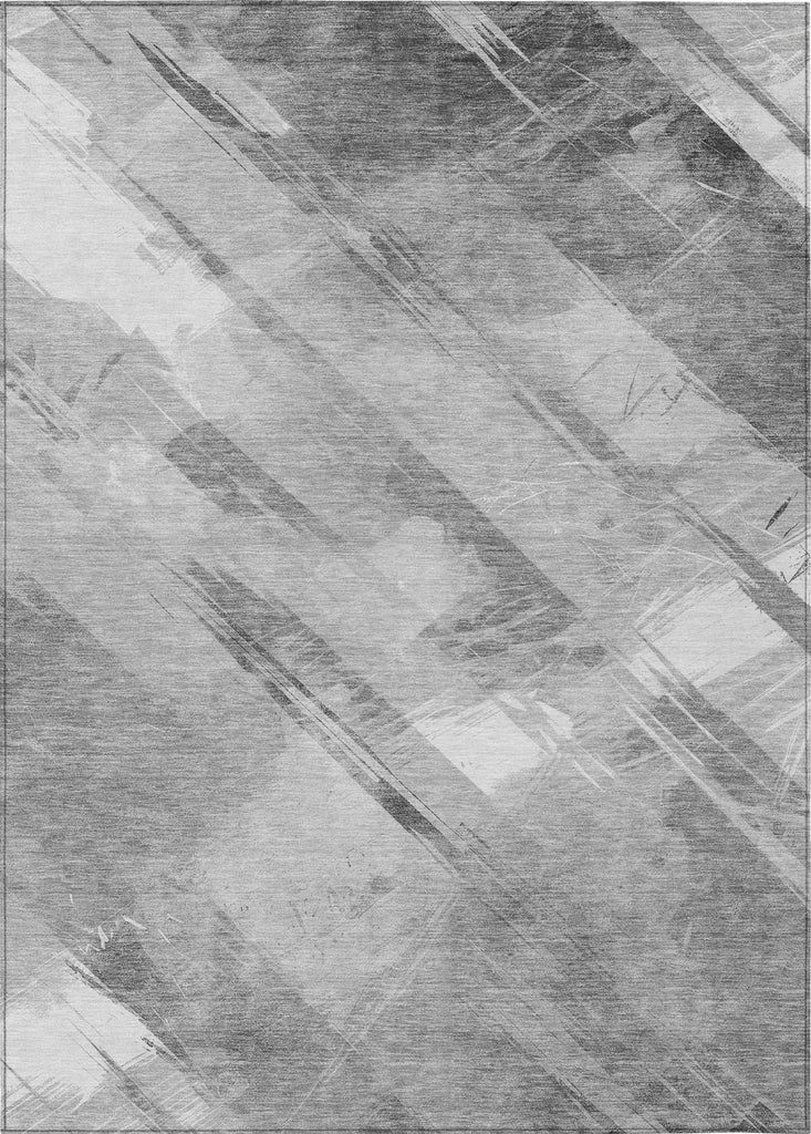 Piper Looms Chantille Stripes ACN1537 Gray Machine Washable Area Rug main image