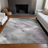 Piper Looms Chantille Stripes ACN1538 Lavender Machine Washable Area Rug Lifestyle Image Feature