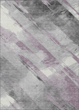 Piper Looms Chantille Stripes ACN1538 Lavender Machine Washable Area Rug main image