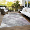 Piper Looms Chantille Stripes ACN1538 Lavender Machine Washable Area Rug Outdoor Lifestyle Image Feature