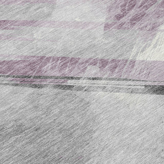 Piper Looms Chantille Stripes ACN1538 Lavender Machine Washable Area Rug Swatch Image