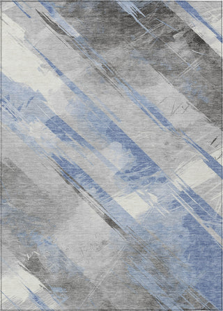 Piper Looms Chantille Stripes ACN1539 Sky Machine Washable Area Rug main image