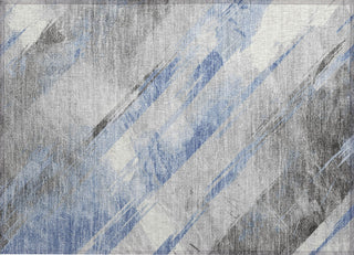 Piper Looms Chantille Stripes ACN1539 Sky Machine Washable Area Rug Scatter Main Image