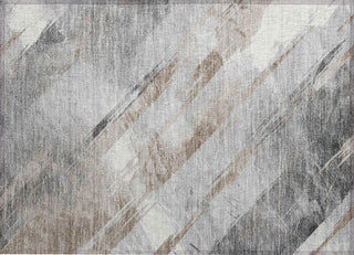 Piper Looms Chantille Stripes ACN1541 Taupe Machine Washable Area Rug Scatter Main Image