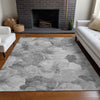 Piper Looms Chantille Floral ACN1542 Gray Machine Washable Area Rug Lifestyle Image Feature
