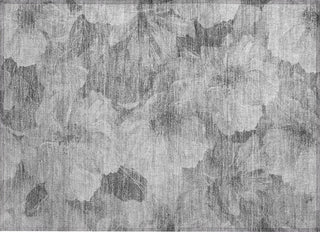 Piper Looms Chantille Floral ACN1542 Gray Machine Washable Area Rug Scatter Main Image