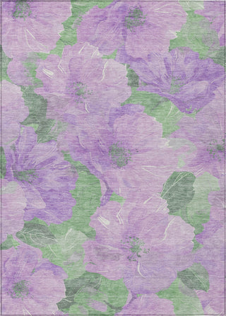 Piper Looms Chantille Floral ACN1543 Lavender Machine Washable Area Rug main image