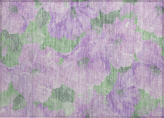 Piper Looms Chantille Floral ACN1543 Lavender Machine Washable Area Rug Scatter Main Image