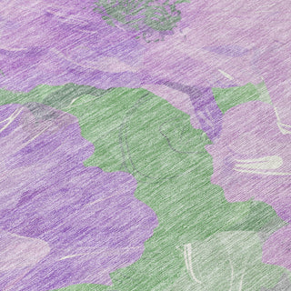 Piper Looms Chantille Floral ACN1543 Lavender Machine Washable Area Rug Swatch Image