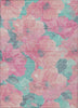 Piper Looms Chantille Floral ACN1545 Pink Machine Washable Area Rug main image