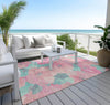 Piper Looms Chantille Floral ACN1545 Pink Machine Washable Area Rug Outdoor Lifestyle Image Feature