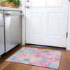 Piper Looms Chantille Floral ACN1545 Pink Machine Washable Area Rug Scatter Lifestyle Image Feature