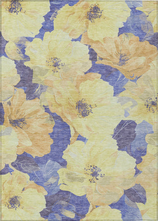 Piper Looms Chantille Floral ACN1548 Wheat Machine Washable Area Rug main image