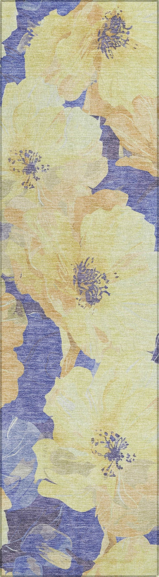 Piper Looms Chantille Floral ACN1548 Wheat Machine Washable Area Rug Runner Main Image