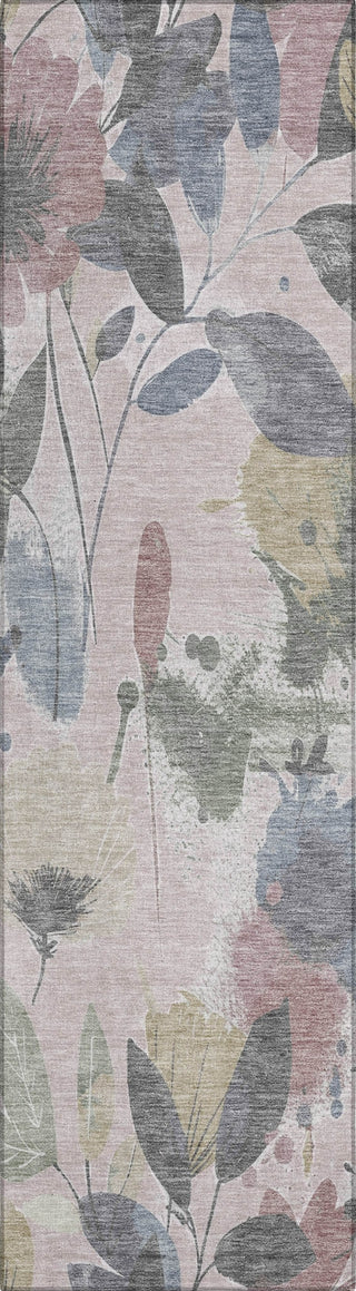 Piper Looms Chantille Floral ACN1550 Blush Machine Washable Area Rug Runner Main Image
