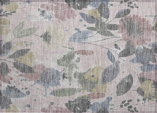 Piper Looms Chantille Floral ACN1550 Blush Machine Washable Area Rug Scatter Main Image