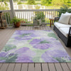 Piper Looms Chantille Floral ACN1554 Lavender Machine Washable Area Rug Outdoor Lifestyle Image Feature