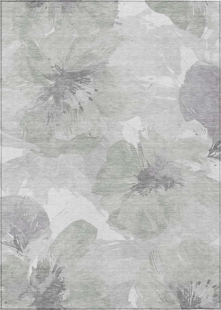 Piper Looms Chantille Floral ACN1556 Putty Machine Washable Area Rug main image