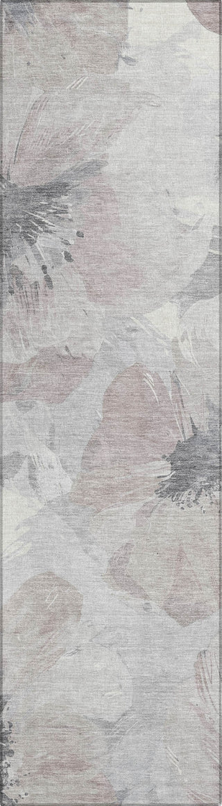 Piper Looms Chantille Floral ACN1559 Taupe Machine Washable Area Rug Runner Main Image