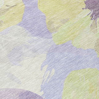 Piper Looms Chantille Floral ACN1560 Wheat Machine Washable Area Rug Swatch Image