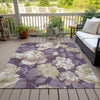 Piper Looms Chantille Floral ACN1561 Beige Machine Washable Area Rug Outdoor Lifestyle Image Feature
