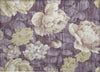 Piper Looms Chantille Floral ACN1561 Beige Machine Washable Area Rug Scatter Main Image