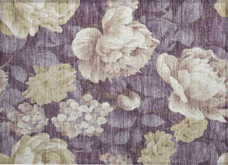 Piper Looms Chantille Floral ACN1561 Beige Machine Washable Area Rug Scatter Main Image