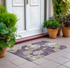 Piper Looms Chantille Floral ACN1561 Beige Machine Washable Area Rug Scatter Outdoor Lifestyle Image Feature