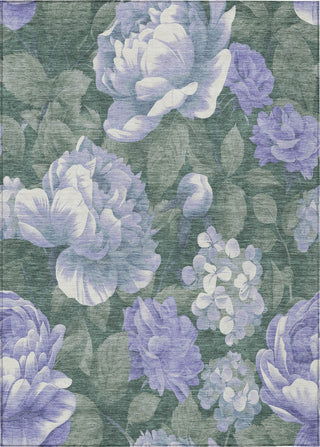 Piper Looms Chantille Floral ACN1563 Lavender Machine Washable Area Rug main image