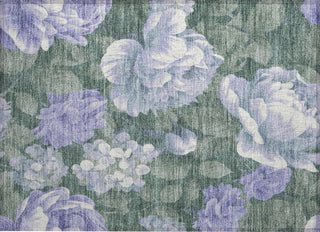 Piper Looms Chantille Floral ACN1563 Lavender Machine Washable Area Rug Scatter Main Image