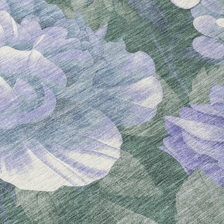 Piper Looms Chantille Floral ACN1563 Lavender Machine Washable Area Rug Swatch Image