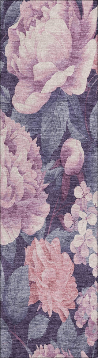 Piper Looms Chantille Floral ACN1564 Pink Machine Washable Area Rug Runner Main Image