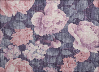 Piper Looms Chantille Floral ACN1564 Pink Machine Washable Area Rug Scatter Main Image