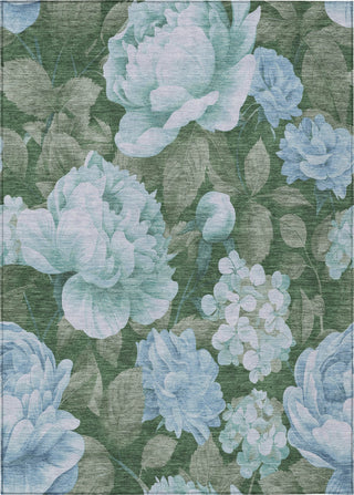 Piper Looms Chantille Floral ACN1566 Sky Machine Washable Area Rug main image