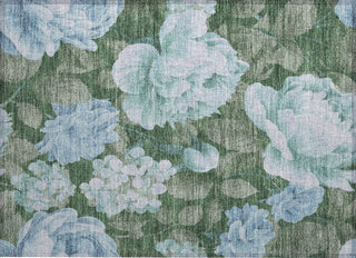 Piper Looms Chantille Floral ACN1566 Sky Machine Washable Area Rug Scatter Main Image