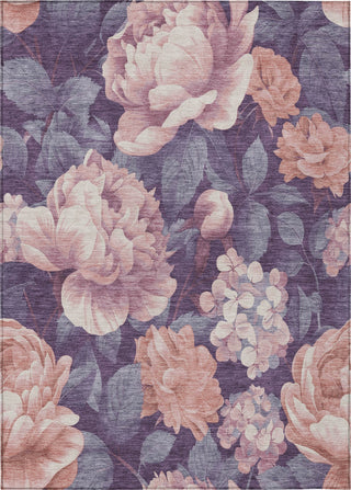 Piper Looms Chantille Floral ACN1567 Salmon Machine Washable Area Rug main image