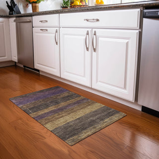 Piper Looms Chantille Stripes ACN1568 Brown Machine Washable Area Rug Scatter Lifestyle Image Feature