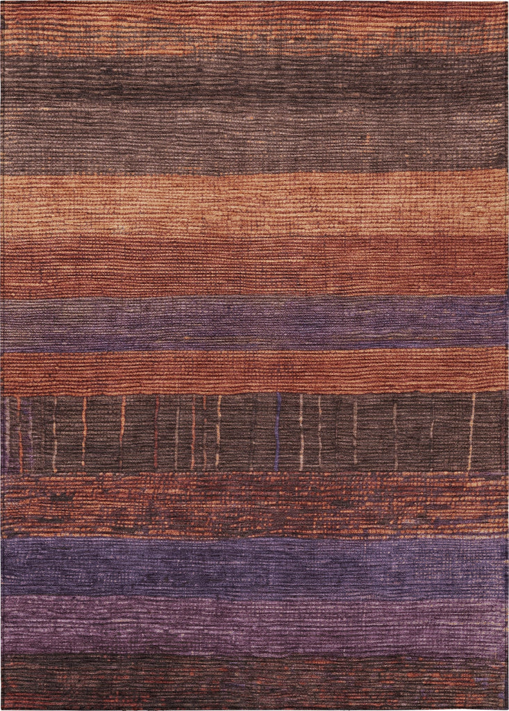 Piper Looms Chantille Stripes ACN1570 Paprika Machine Washable Area Rug main image