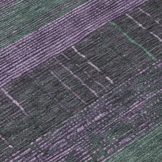 Piper Looms Chantille Stripes ACN1571 Purple Machine Washable Area Rug Swatch Image