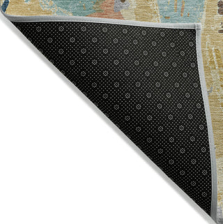 Piper Looms Chantille Modern ACN1574 Gold Machine Washable Area Rug Backing Image