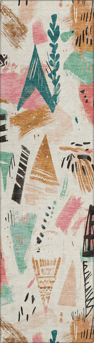 Piper Looms Chantille Modern ACN1575 Ivory Machine Washable Area Rug Runner Main Image