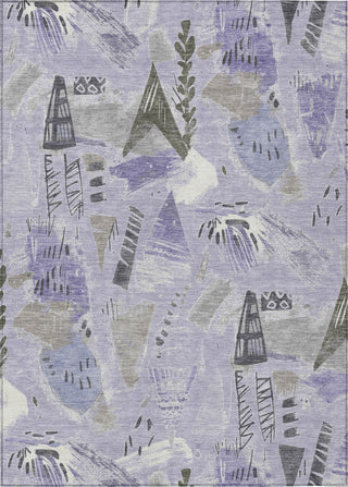 Piper Looms Chantille Modern ACN1577 Lavender Machine Washable Area Rug main image
