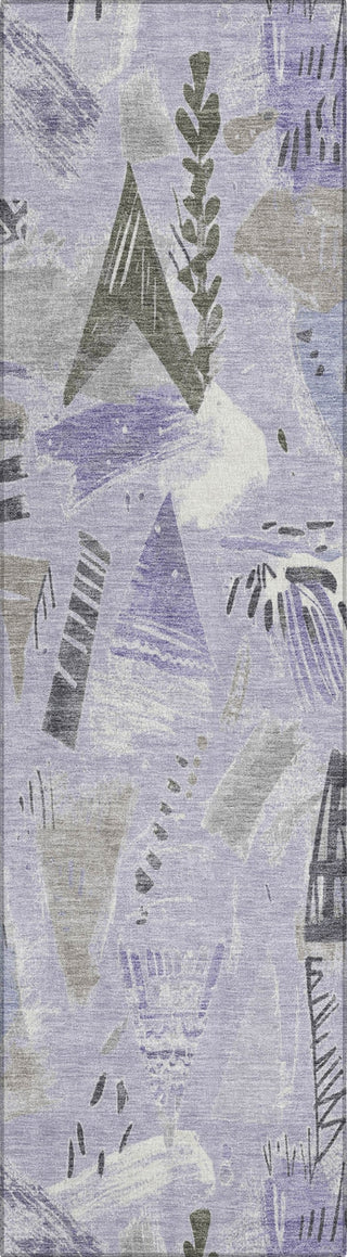 Piper Looms Chantille Modern ACN1577 Lavender Machine Washable Area Rug Runner Main Image